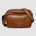 Premium Matte Leather Brown Everyday Shoulder Bag