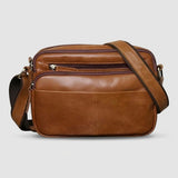 Premium Matte Leather Brown Everyday Shoulder Bag