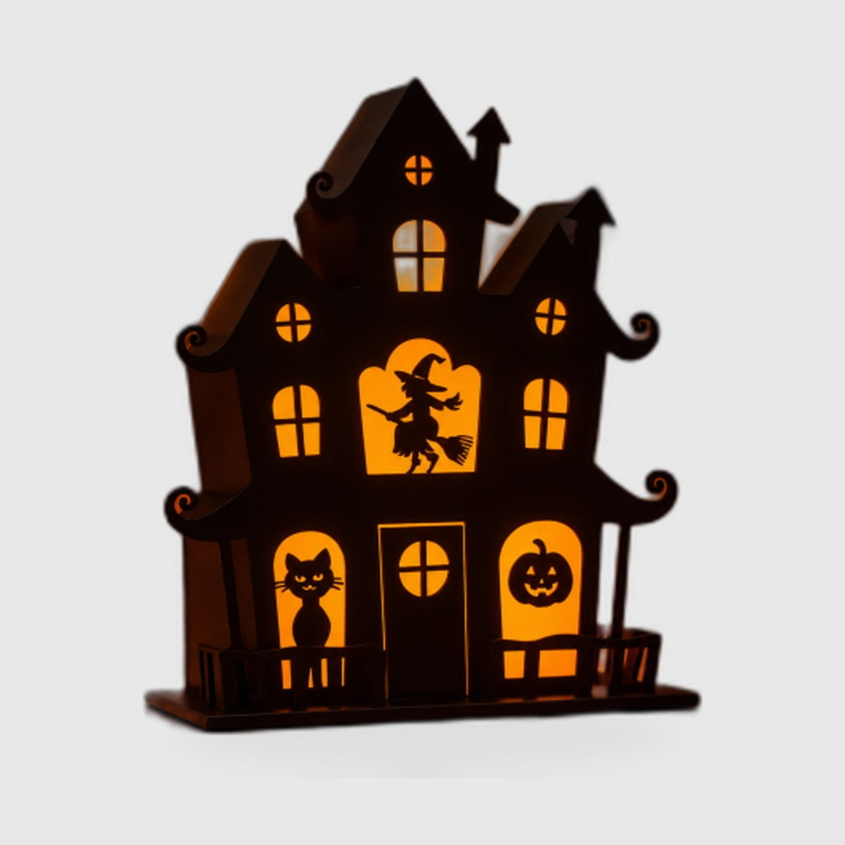 Halloween LED Decoration : 3D Halloween Haunted House – LED Light-Up Decoration in Default Title van Vandaliamo