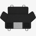 Waterproof Black Car Seat Cover for Dogs - Universal, Extendable, Non-Slip, Full Protection