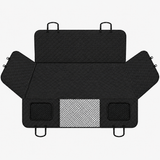 Waterproof Black Car Seat Cover for Dogs - Universal, Extendable, Non-Slip, Full Protection