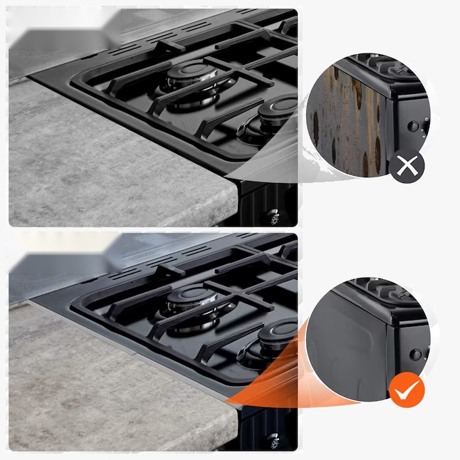 Stainless Steel Stove Gap Covers (2 Pieces)