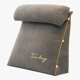 other : Sleeping Pillow - Triangular Reading Back Support Pillow in Charcoal van Vandaliamo
