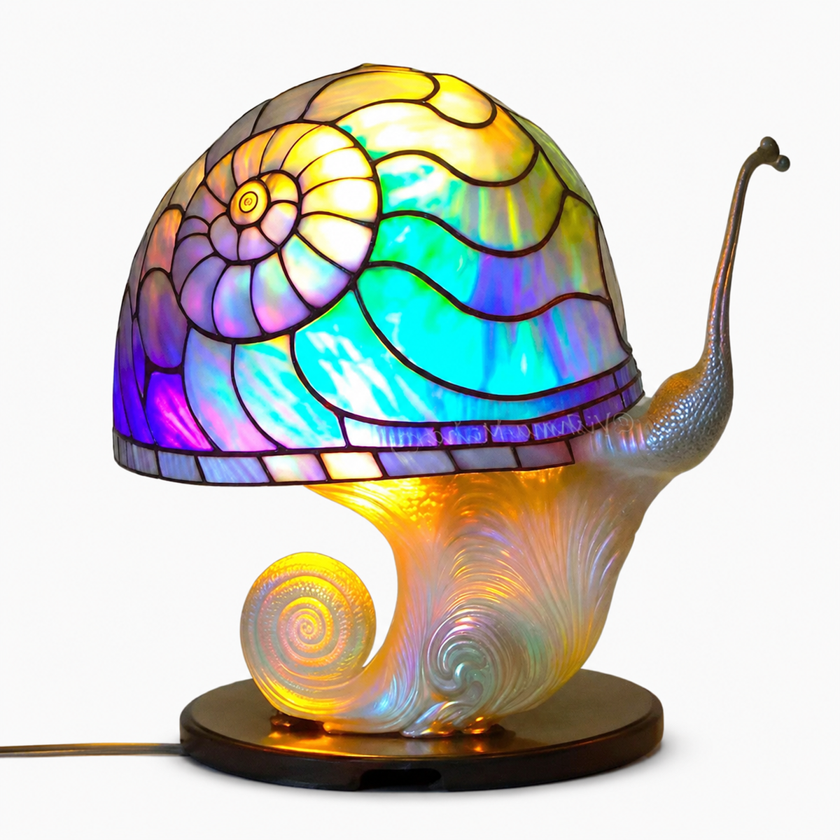 Handcrafted Stained Glass Table Lamp
