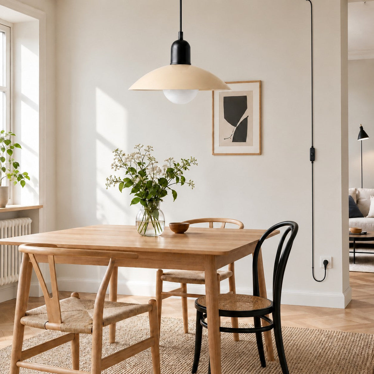 Home Decor : Mid Century Bauhaus Plug-In Pendant Light in van Vandaliamo