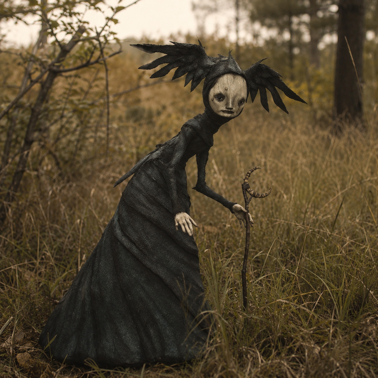 Gifts – Seasonal – Halloween : Gothic Witch Figurine with Staff in van Vandaliamo