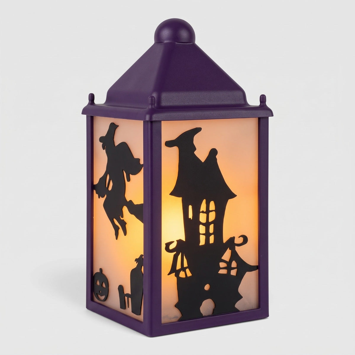 Halloween Tealight Holder : Halloween Lantern Tealight Holder – Spooky Glow Decor in Purple van Vandaliamo