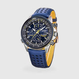 Men's Chronograph Watch MultiSteel 42mm – Steel Silver, Blue Dial