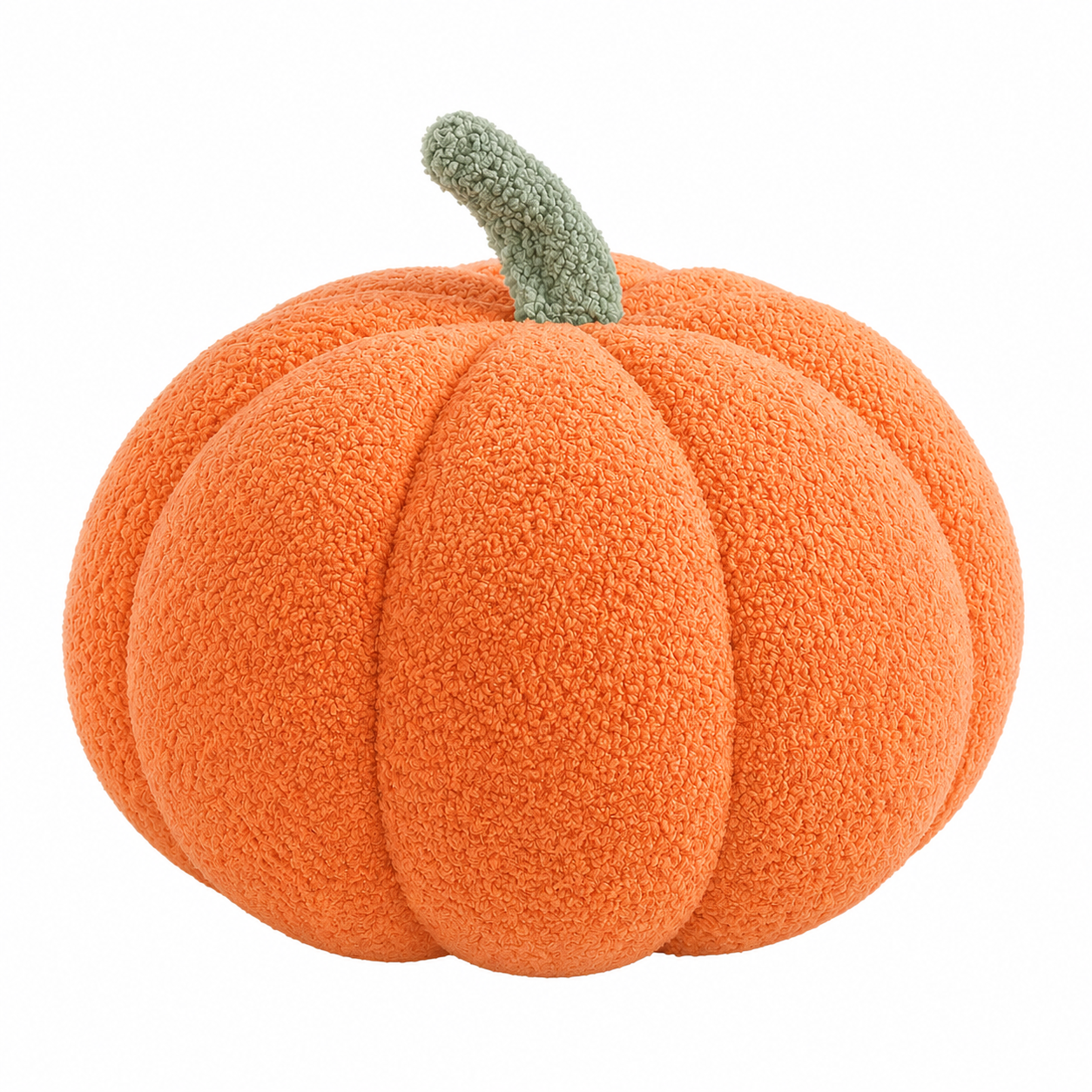 Plush Pumpkin Decorative Pillow - Soft Autumn and Halloween Decoration