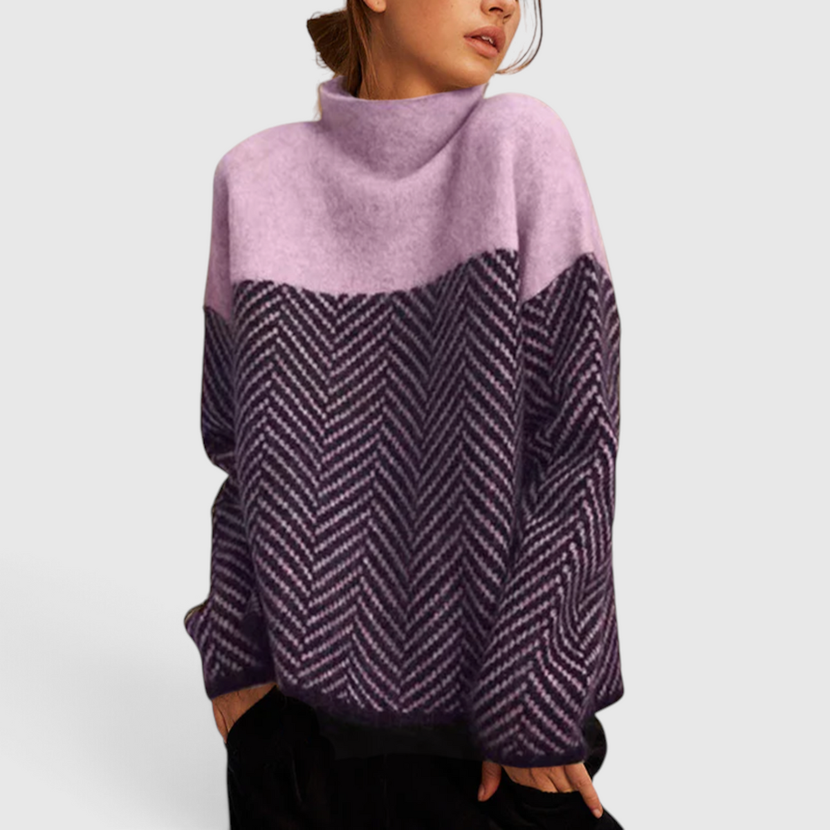 Women's Cashmere Turtleneck Sweater - Soft Knit Pullover