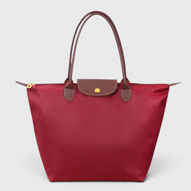 Handbag : Nylon Handbag for Work & Everyday – Spacious, Stylish & Practical in Dark Red van Vandaliamo
