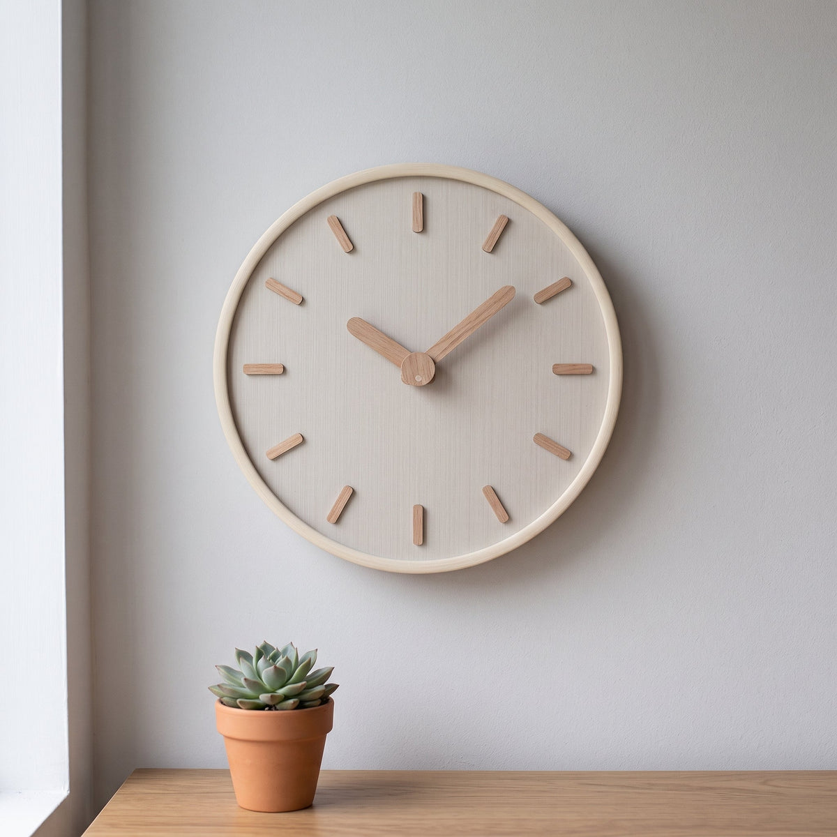 DashClock Silent Wooden Wall Clock