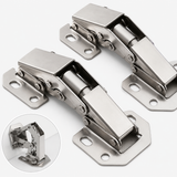Soft-Close Frameless Cabinet Hinges (10 Pieces)