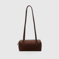 Compact Barrel Underarm Bag – Small Zip Shoulder Tote