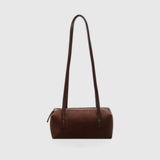 Compact Barrel Underarm Bag – Small Zip Shoulder Tote