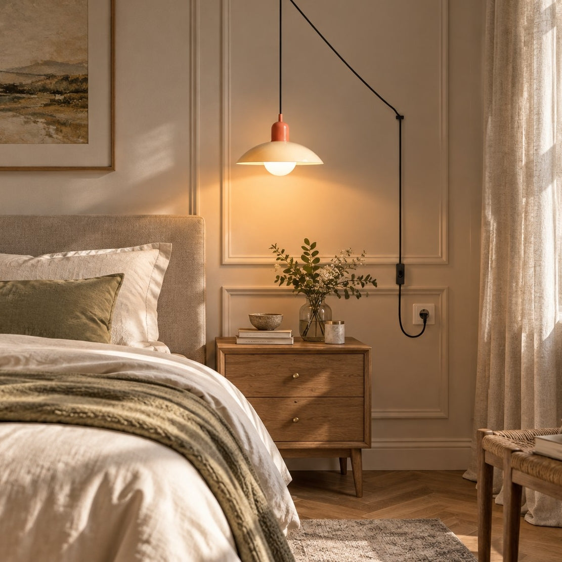 Home Decor : Mid Century Bauhaus Plug-In Pendant Light in van Vandaliamo