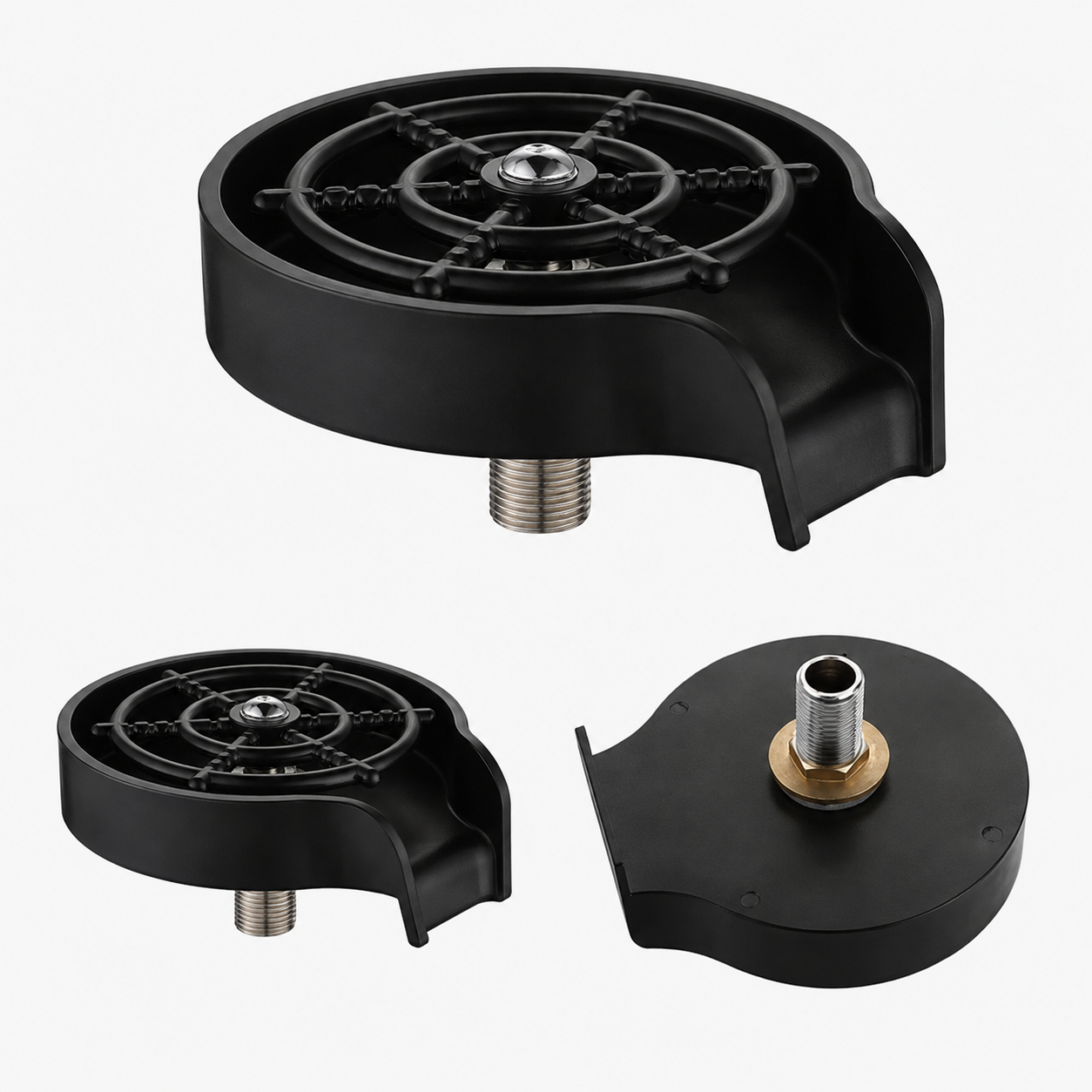 High-Pressure Kitchen Sink Glass and Cup Rinser