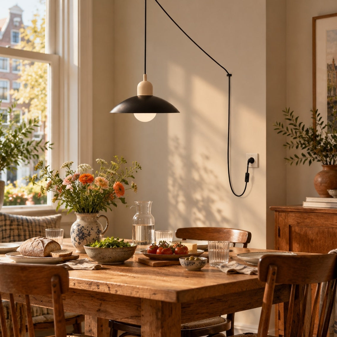 Home Decor : Mid Century Bauhaus Plug-In Pendant Light in van Vandaliamo
