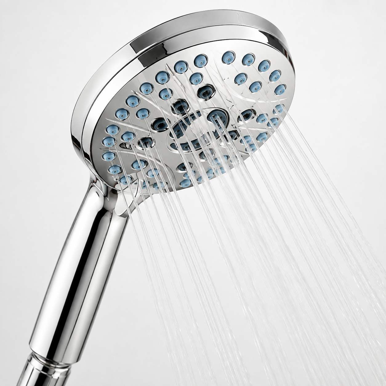 8-Setting High-Pressure Handheld Shower Head with Hose