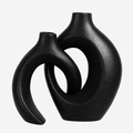 Intertwined Ceramic Floral Vase