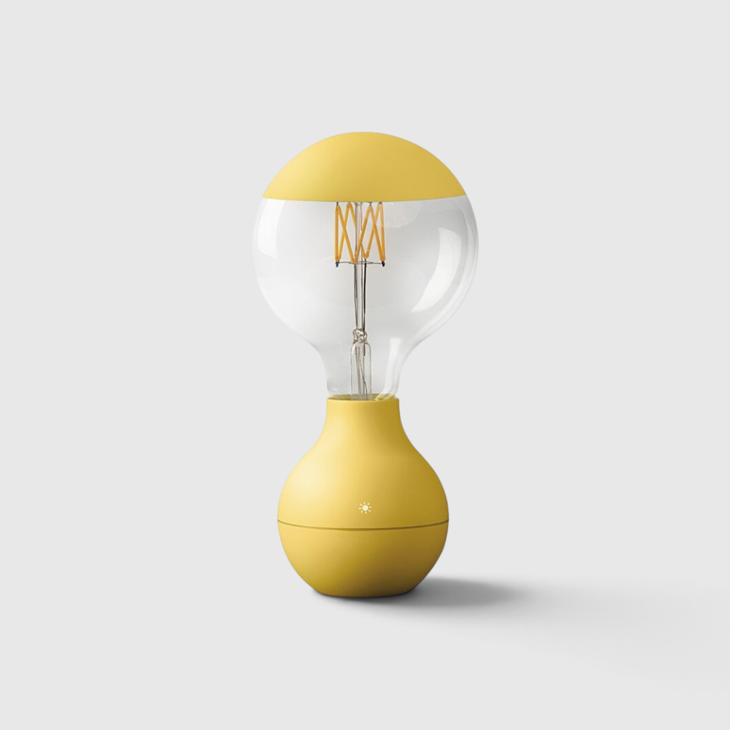 Cordless Filament Bulb Table Lamp – Rechargeable Touch-Dim Ambient Light