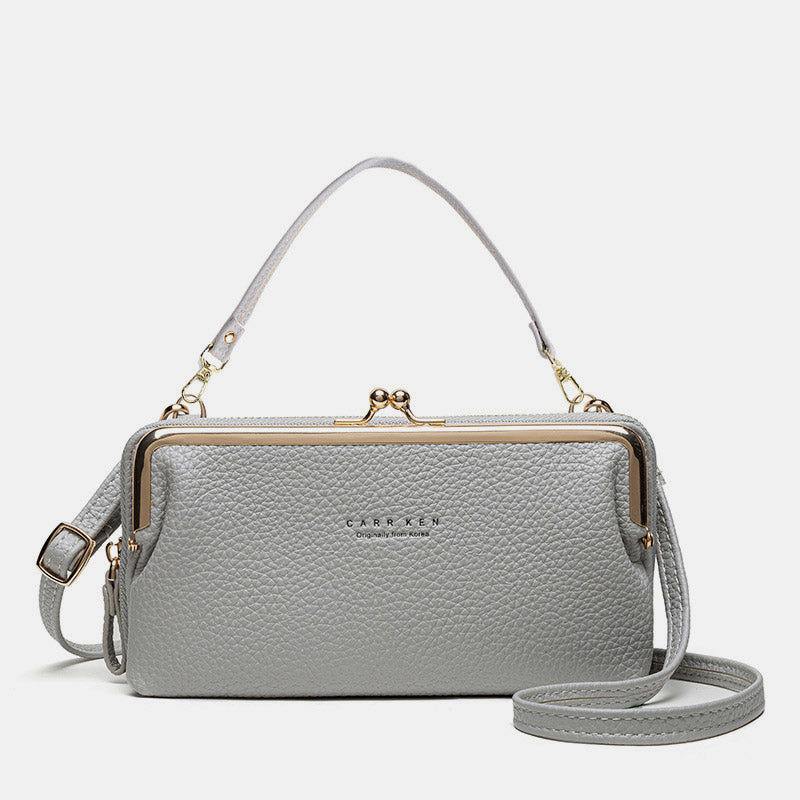 Trendy Crossbody Mobiele Tas - Ruim, Stijlvol en Veilig Sluitmechanisme
