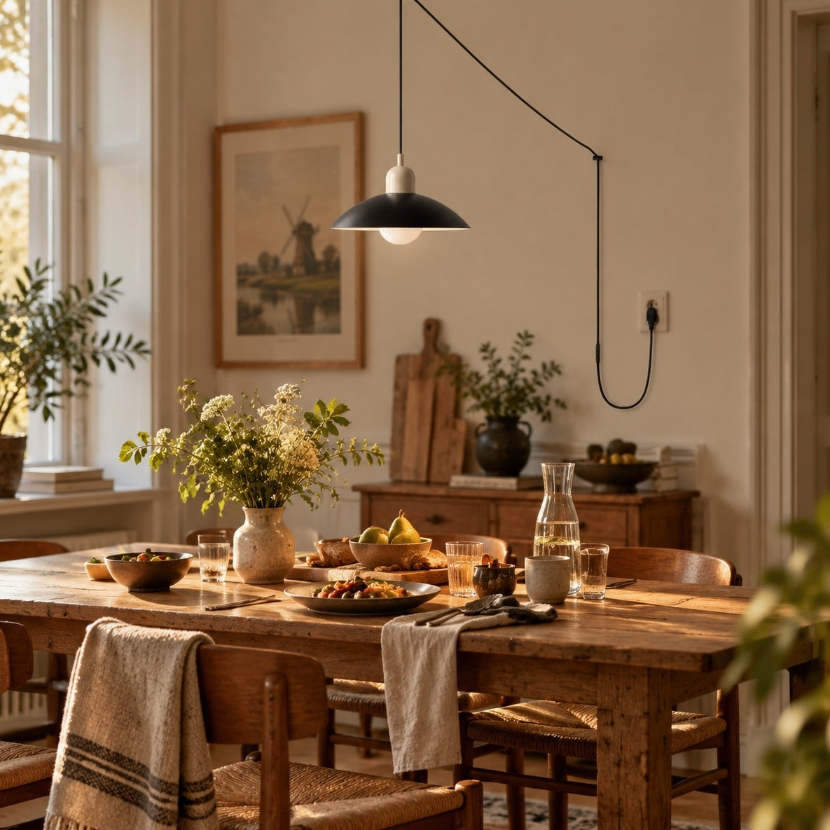 Home Decor : Mid Century Bauhaus Plug-In Pendant Light in van Vandaliamo