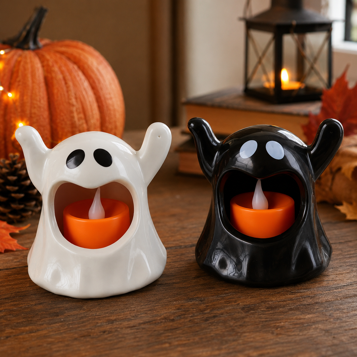 Gifts – Seasonal – Halloween : Ghost-Shaped LED Halloween Accent Lamp in van Vandaliamo