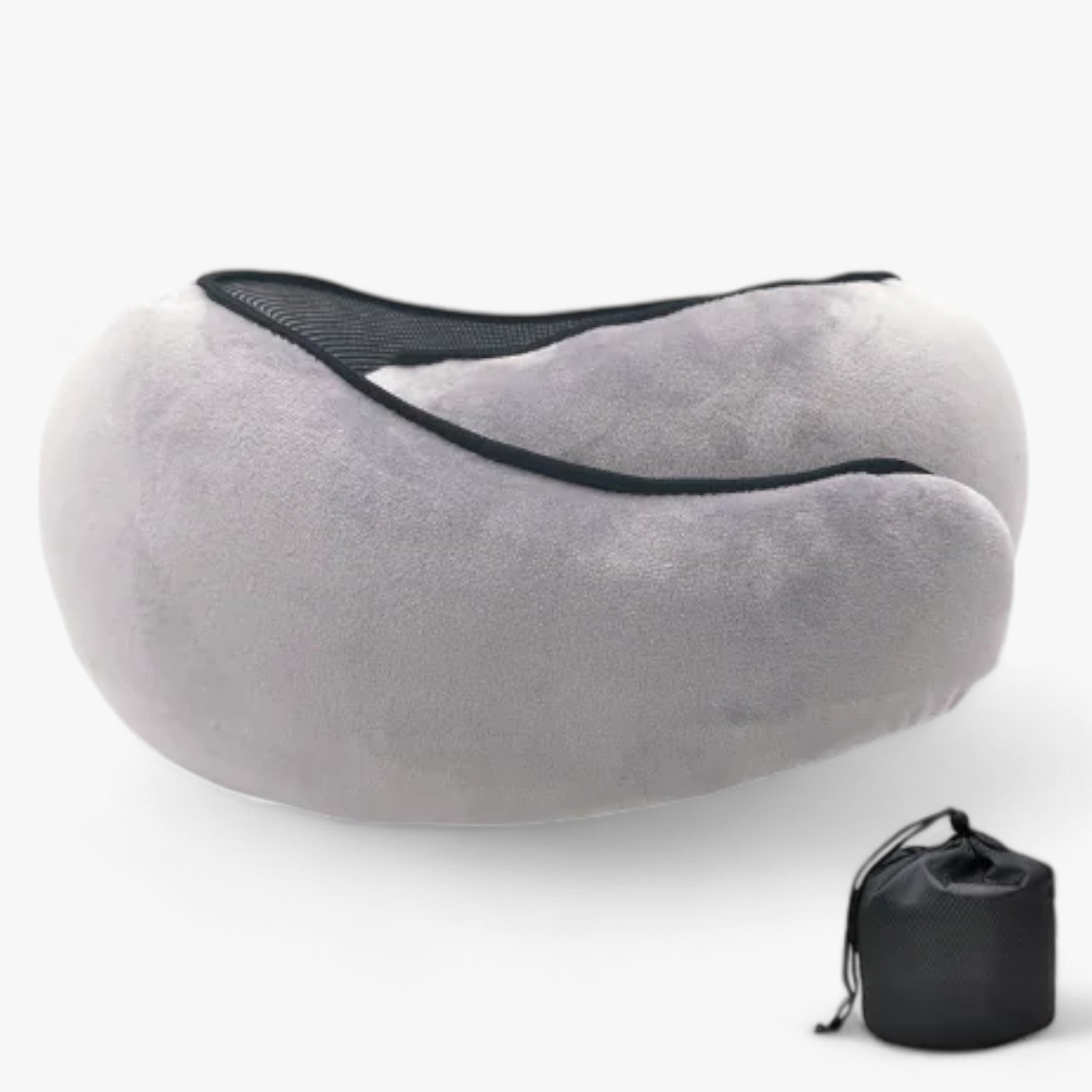 other : Ergonomic Memory Foam Travel Neck Pillow in Light Gray van Vandaliamo