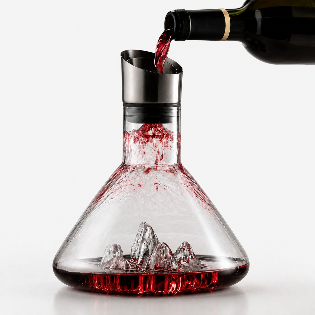 1500ml Crystal Wine Decanter with 12-Channel Aeration System