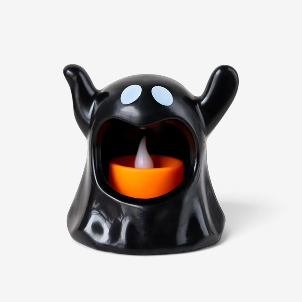 Gifts – Seasonal – Halloween : Ghost-Shaped LED Halloween Accent Lamp in Black van Vandaliamo