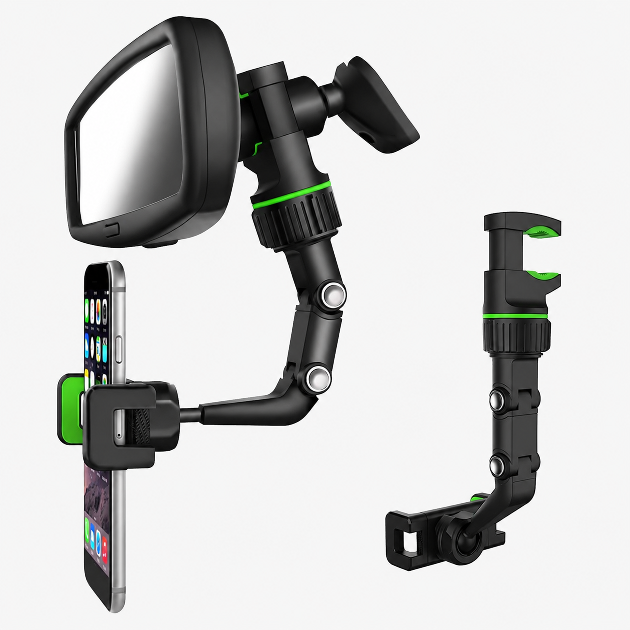 Universal Rearview Mirror Phone Mount