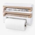 4-in-1 Wall-Mounted Kitchen Wrap Dispenser & Towel Holder