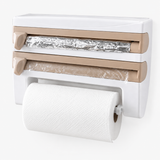 4-in-1 Wall-Mounted Kitchen Wrap Dispenser & Towel Holder