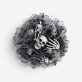 Spooky Skull Mesh Wreath