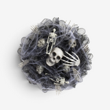 Spooky Skull Mesh Wreath