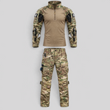 Men's Outdoor Set - Longsleeve Shirt with Cargo Pants in Military Style
