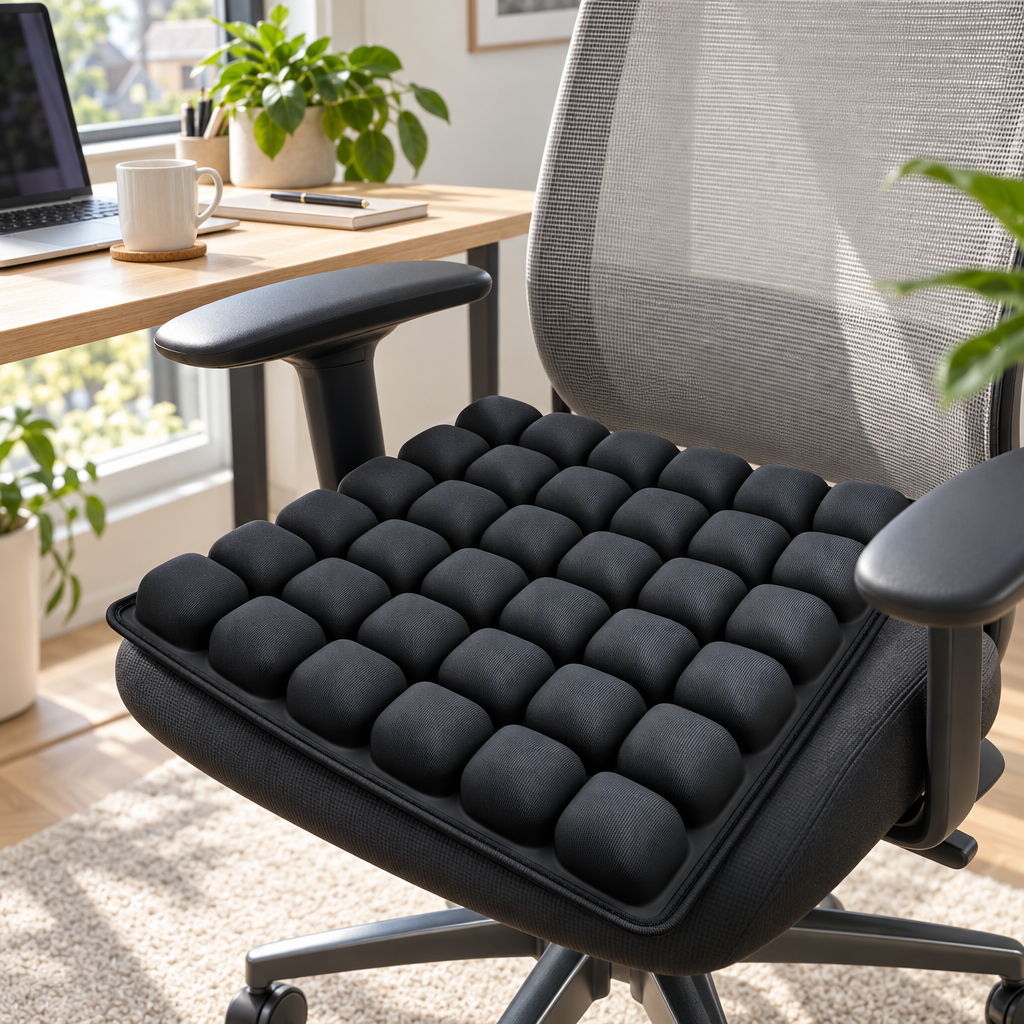 Inflatable Seat Cushion - Ergonomic Air Cushion with 36 Air Cells