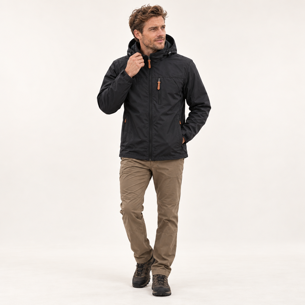 Jackets : Men's Waterproof Windproof Hiking Jacket - Multiple Zip Pockets in van Vanda Liamo