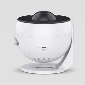 Night Light Projector : Galaxy Star Projector – 360° Rotating Night Sky Lamp with 13 Discs in White van Vanda Liamo