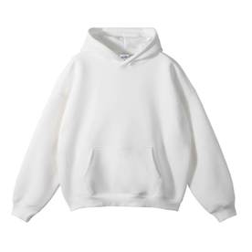 Fashion : Men's Relaxed Fit Casual Hoodie - Soft Pullover in White van Vanda Liamo