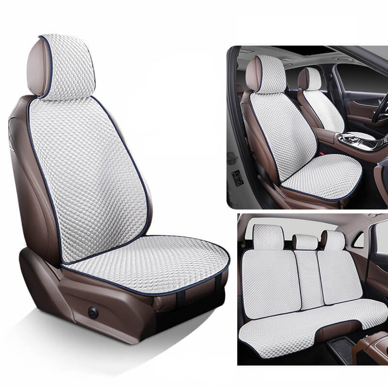 Garage & Vehicles : Cooling, breathable car seat protector in White Complete set van Vandaliamo