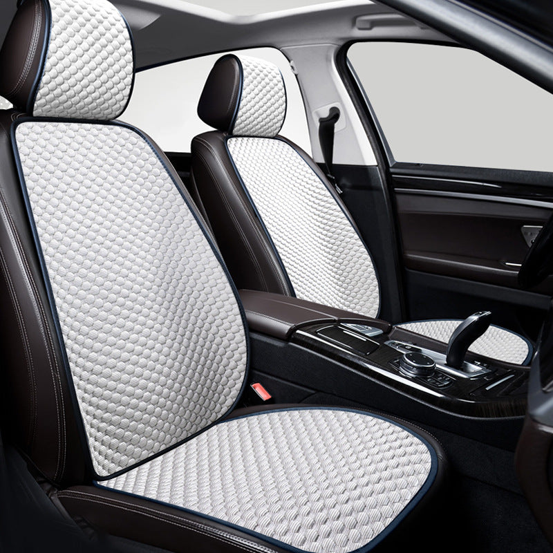 Garage & Vehicles : Cooling, breathable car seat protector in White van Vandaliamo