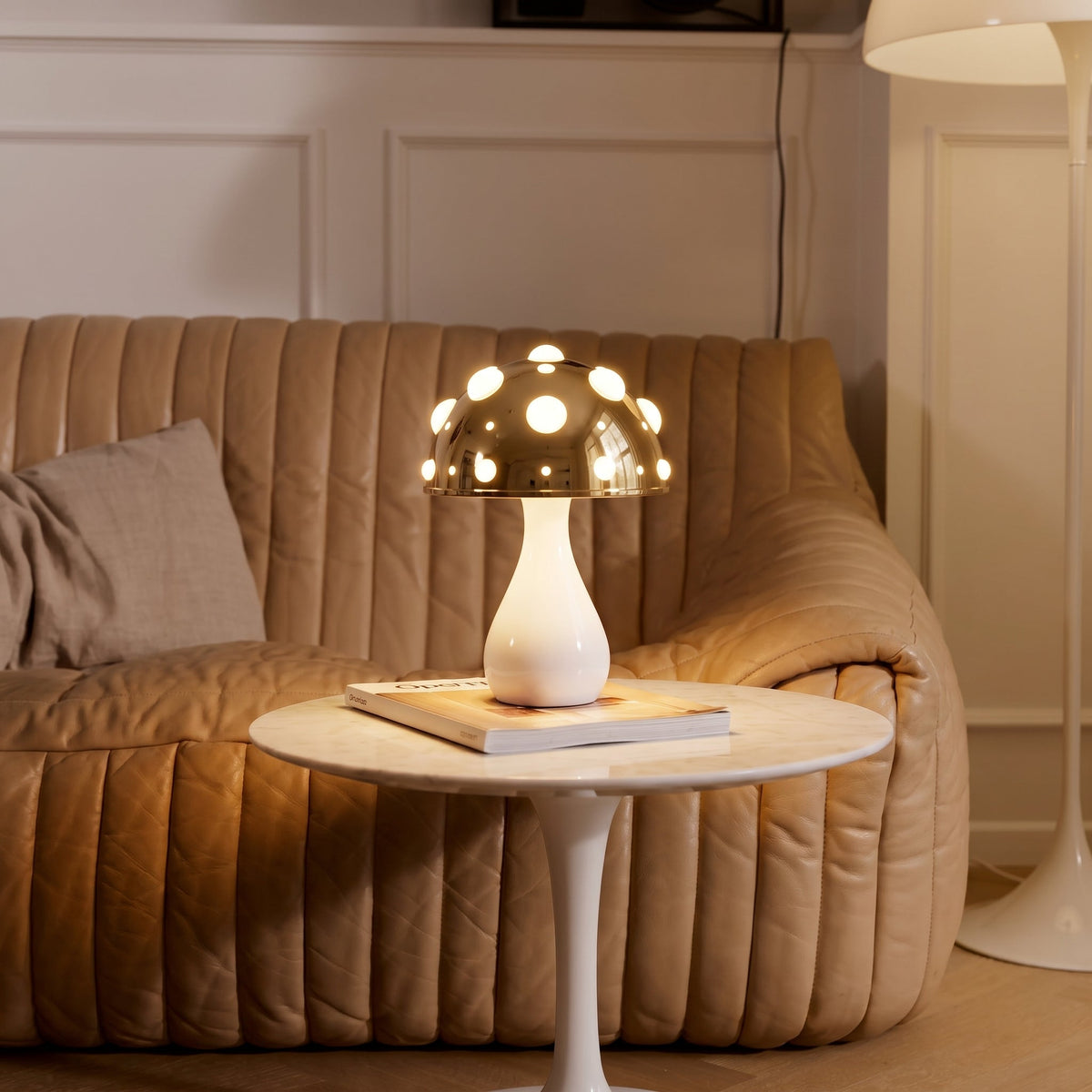Mushroom Table Lamp - Modern Metal Dimmable Design