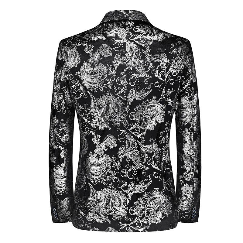 Menswear/Outerwear : Men's Business Blazer - Baroque Print, Oscar in van Vanda Liamo