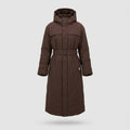 Long Padded Coat with Belt