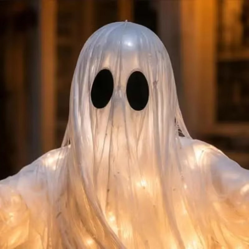 Giant Glowing Ghost Pumpkin Lamp LED - 130cm