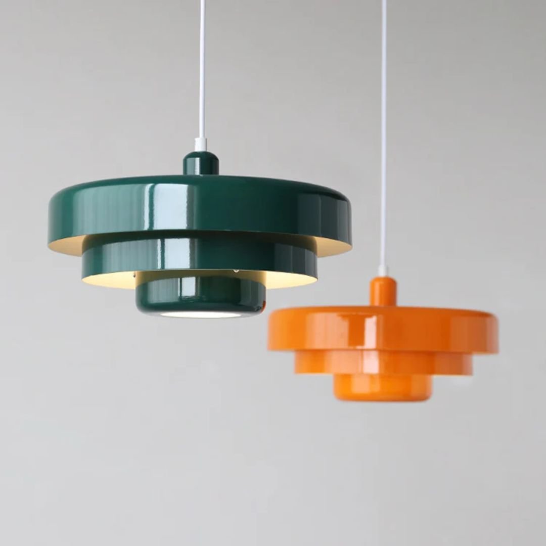 Modern Architectural Layered Pendant Light Concentric Rings