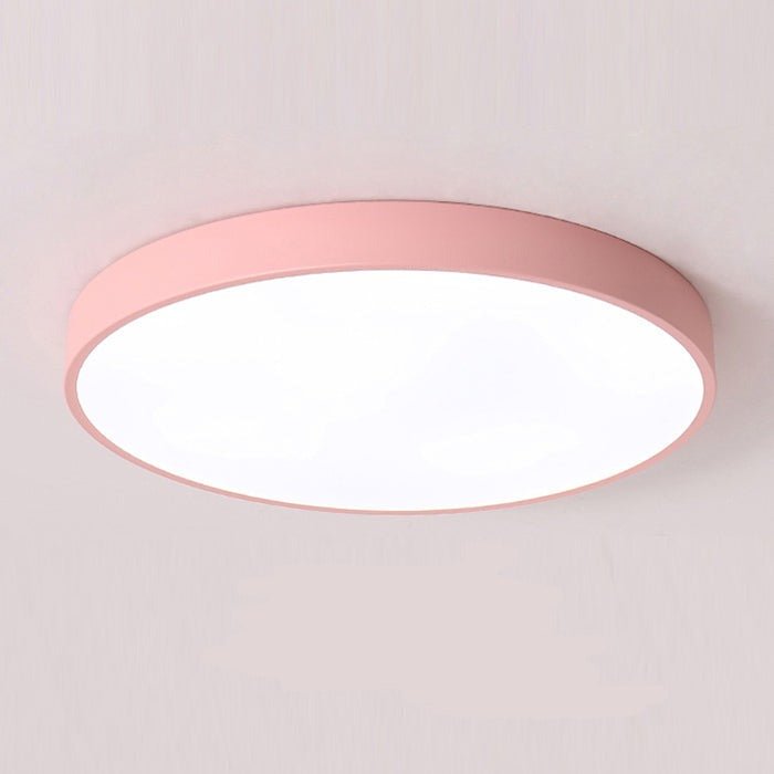 Modern Round LED Flush Ceiling Light Flat Disk