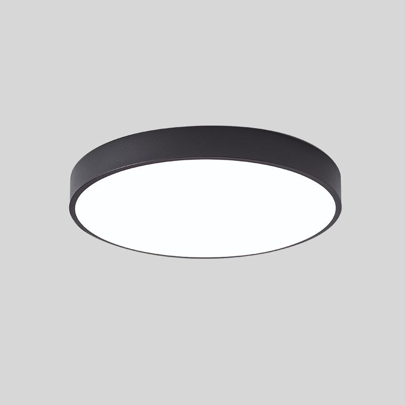 Modern Round LED Flush Ceiling Light Flat Disk